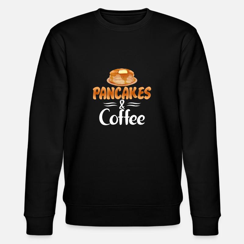 Pancake Lover Gift - Stanley/Stella CHANGER Unisex Organic Sweatshirt - black