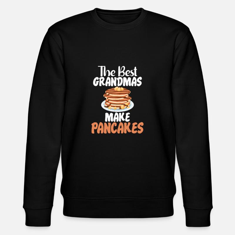 Pancake Lover Gift - Stanley/Stella CHANGER Unisex Organic Sweatshirt - black