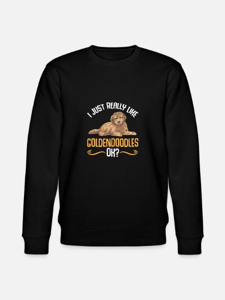 Goldendoodle Doodle Dog - Stanley/Stella CHANGER Unisex Organic Sweatshirt - black