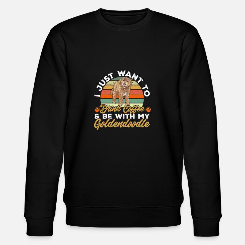 Goldendoodle Doodle Chien - Sweat bio CHANGER Stanley/Stella Unisexe - noir