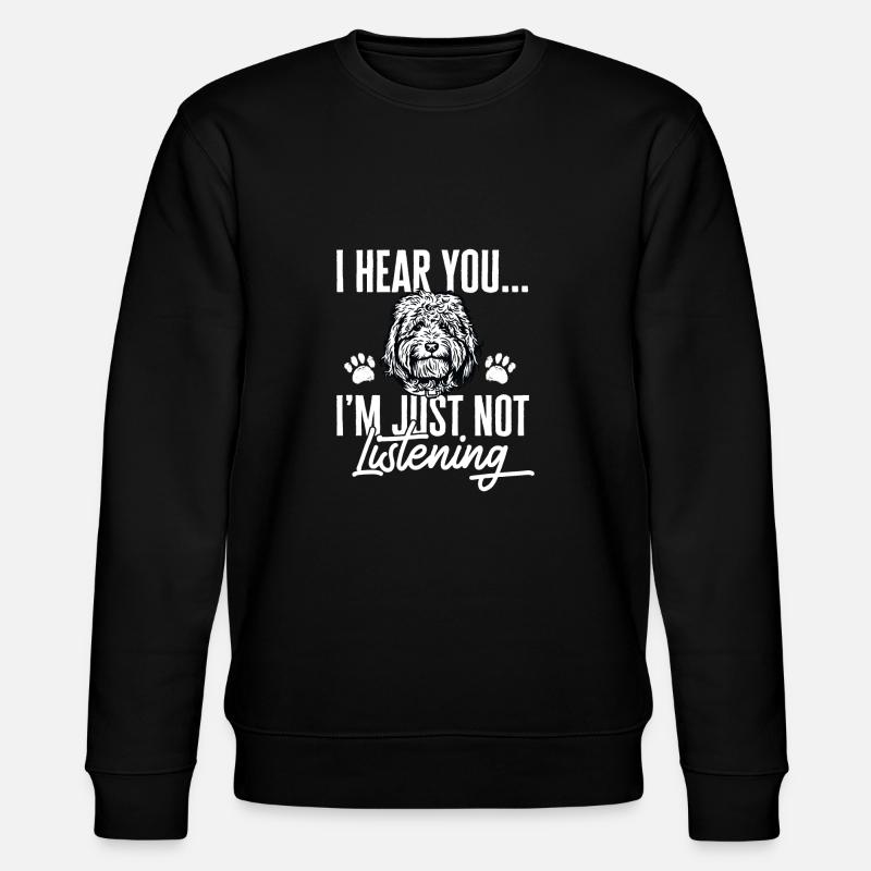 Goldendoodle Doodle Chien - Sweat bio CHANGER Stanley/Stella Unisexe - noir