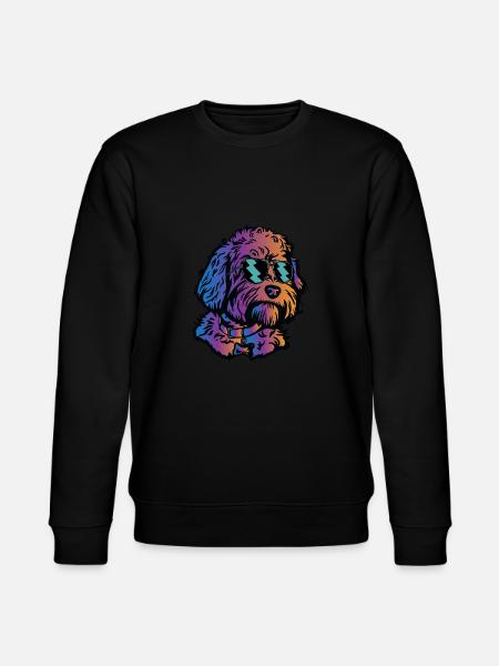 Goldendoodle Doodle Dog - Stanley/Stella CHANGER Unisex Organic Sweatshirt - black