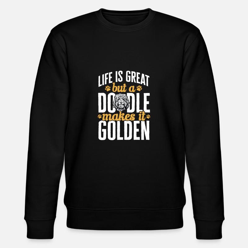 Goldendoodle Doodle Chien - Sweat bio CHANGER Stanley/Stella Unisexe - noir