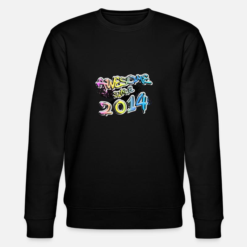 Awesome since 2014 - Stanley/Stella CHANGER Unisex Organic Sweatshirt - black