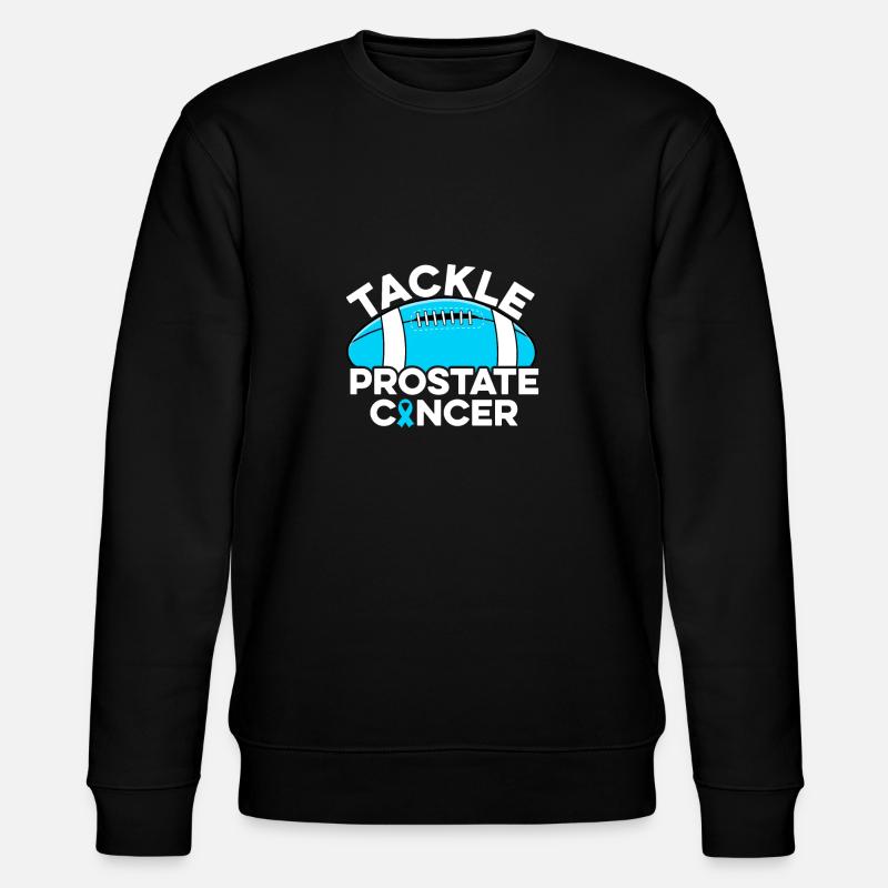 Prostatakrebs bekämpfen Fußball Prostatakrebs - Stanley/Stella Unisex Bio-Sweatshirt CHANGER  - Schwarz