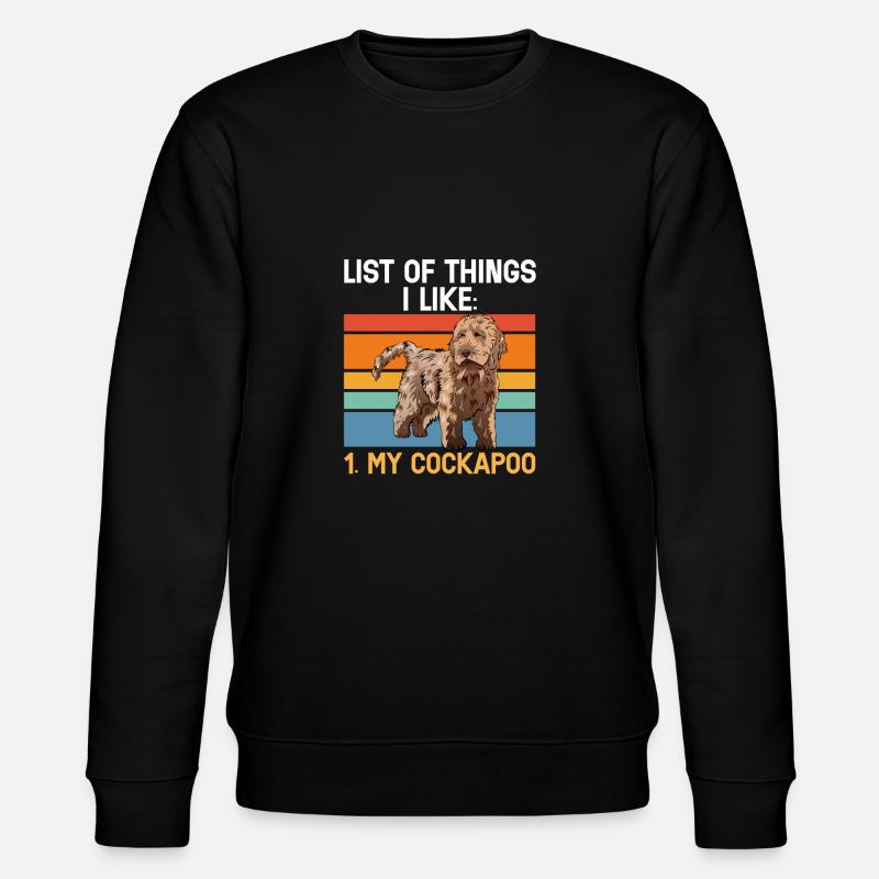 Cockapoo Chien - Sweat bio CHANGER Stanley/Stella Unisexe - noir