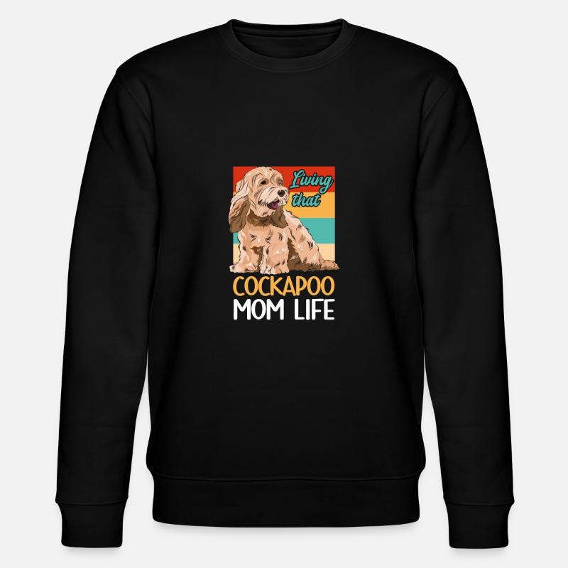 Cockapoo Hund - Stanley/Stella Unisex Bio-Sweatshirt CHANGER  - Schwarz