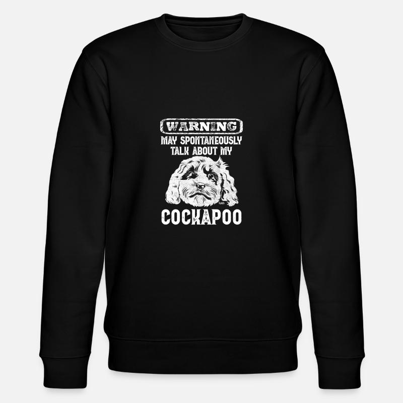 Cockapoo Hund - Stanley/Stella Unisex Bio-Sweatshirt CHANGER - Schwarz