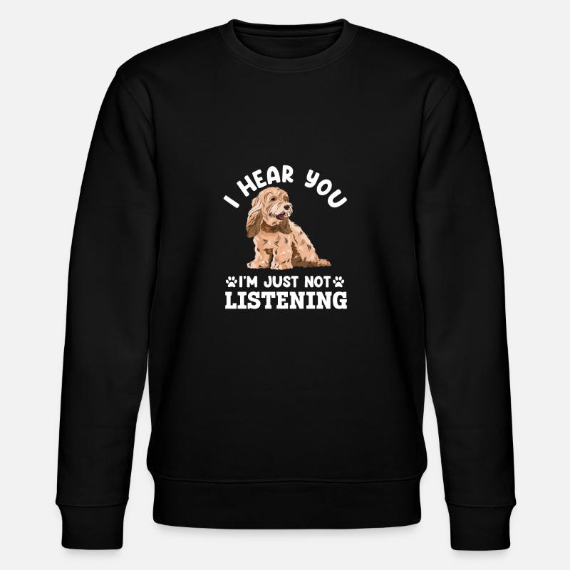 Cockapoo Chien - Sweat bio CHANGER Stanley/Stella Unisexe - noir