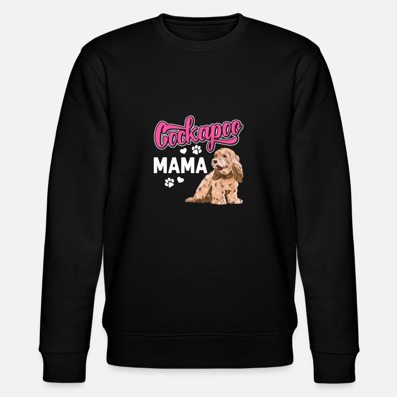 Cockapoo Dog - Stanley/Stella CHANGER Unisex Organic Sweatshirt - black