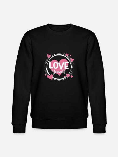 Love yourself holiday Love - Stanley/Stella CHANGER Unisex Organic Sweatshirt - black