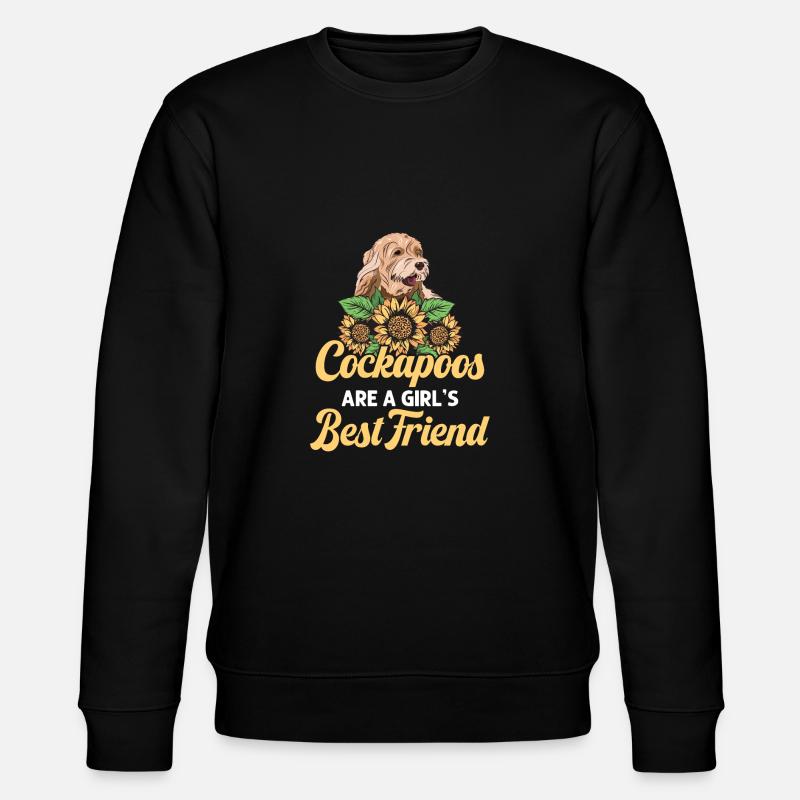 Cockapoo Hund - Stanley/Stella Unisex Bio-Sweatshirt CHANGER  - Schwarz