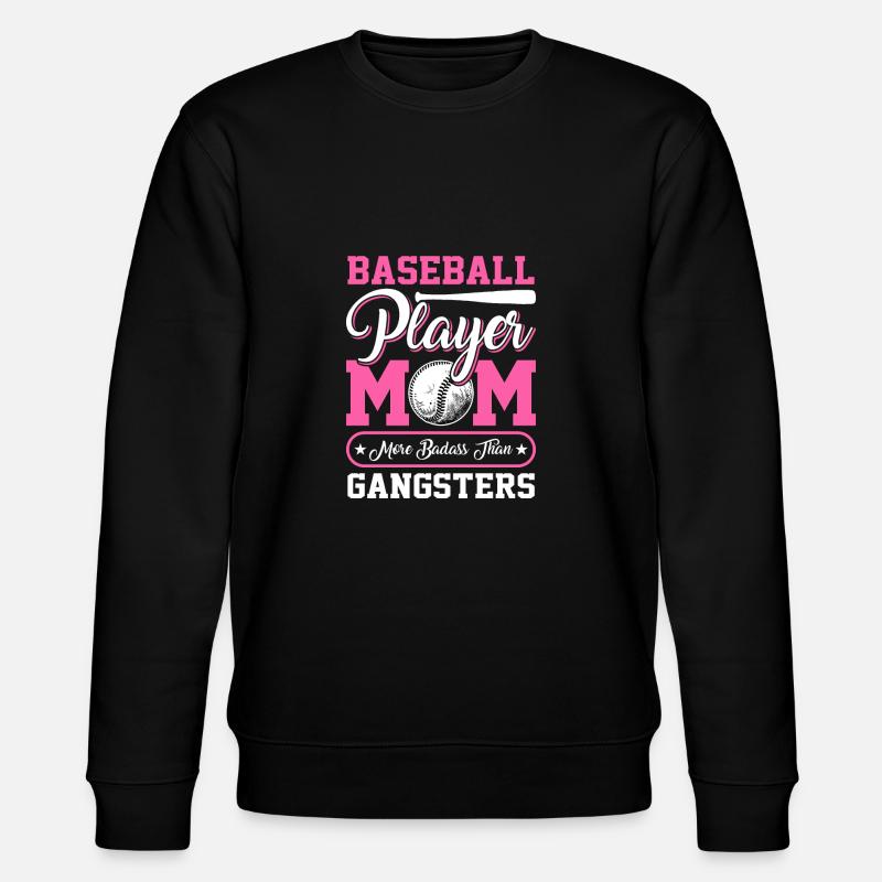 Baseballspieler-Mutter - Baseball - Stanley/Stella Unisex Bio-Sweatshirt CHANGER  - Schwarz