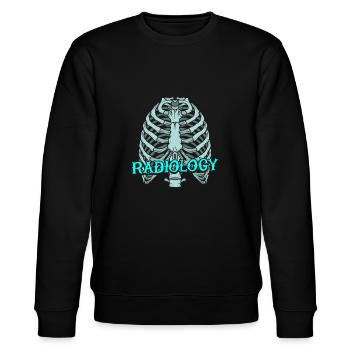 Radiologie - Radiologe - Stanley/Stella Unisex Bio-Sweatshirt CHANGER  - Schwarz - Vorne - Nik (191cm) & Marisol (170cm)