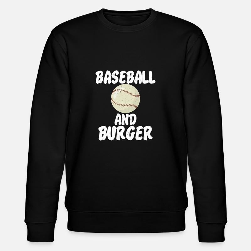 Burger Lover Gift - Stanley/Stella CHANGER Unisex Organic Sweatshirt - black