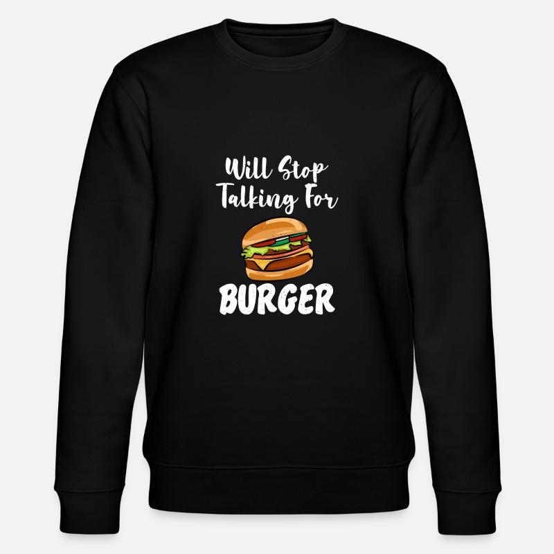 Burger Lover Cadeau - Sweat bio CHANGER Stanley/Stella Unisexe - noir