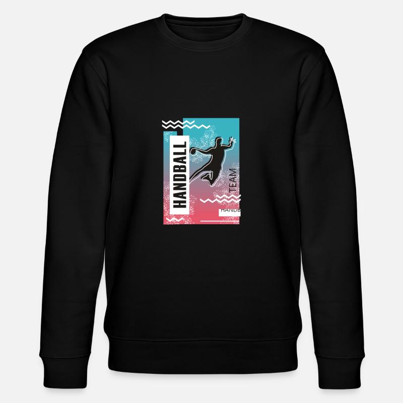 Handball Team Spieler - Stanley/Stella Unisex Bio-Sweatshirt CHANGER  - Schwarz