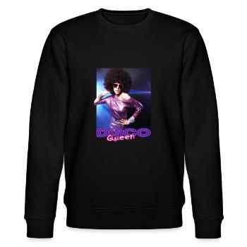 Disco Queen Discoqueen Clubbing 90s 70s Party - Sweat bio CHANGER Stanley/Stella Unisexe - noir - Devant - Nik (191cm) & Marisol (170cm)