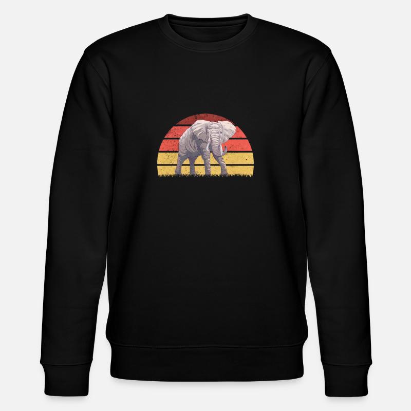 Eléphant d’Afrique - Sweat bio CHANGER Stanley/Stella Unisexe - noir