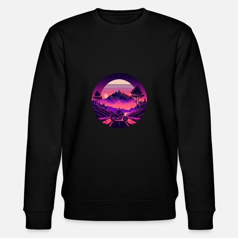 Retrowave Synthwave 80s Design - Stanley/Stella Unisex Bio-Sweatshirt CHANGER  - Schwarz