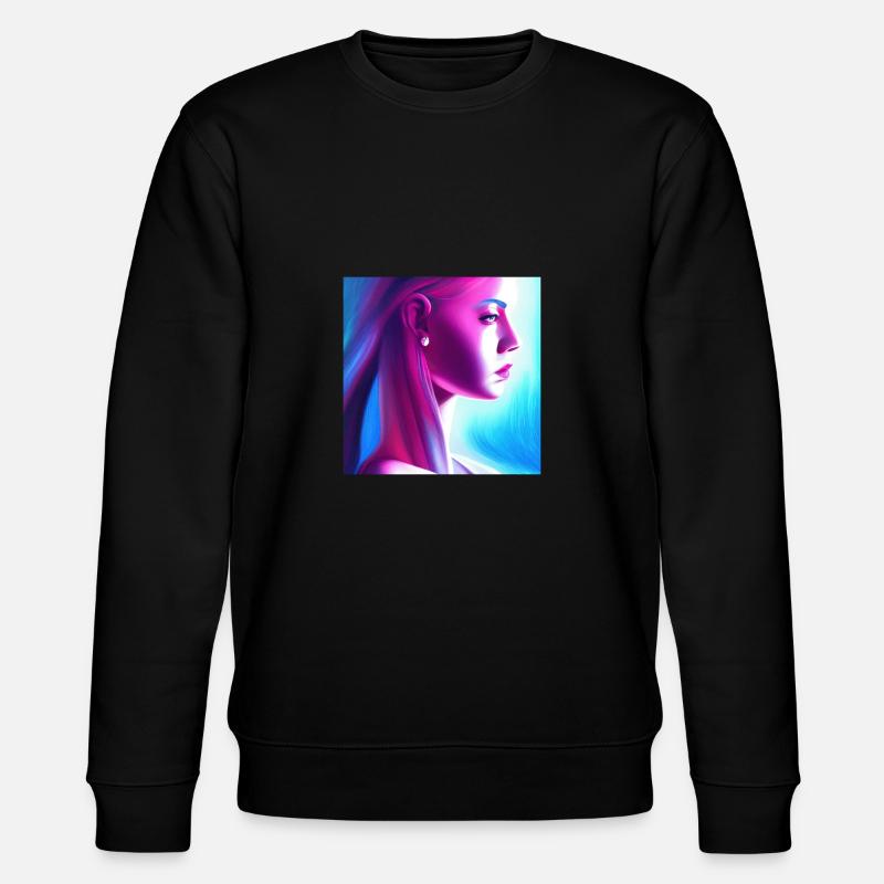 Retrowave Synthwave 80s Character Design - Stanley/Stella Unisex Bio-Sweatshirt CHANGER  - Schwarz