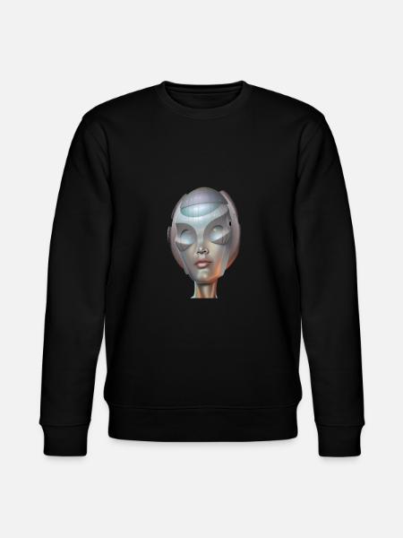 Alien Princess - Stanley/Stella CHANGER Unisex Organic Sweatshirt - black