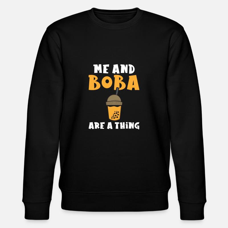 Bubble Tea Lover Geschenk - Stanley/Stella Unisex Bio-Sweatshirt CHANGER  - Schwarz