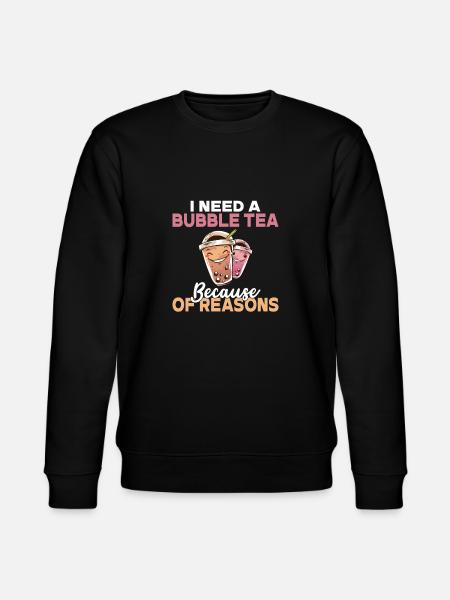 Bubble Tea Lover Gift - Stanley/Stella CHANGER Unisex Organic Sweatshirt - black