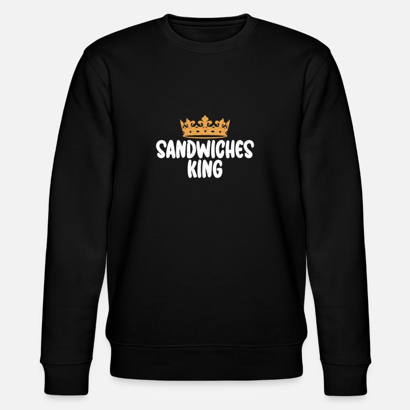 Sandwich Lover Gift - Stanley/Stella CHANGER Unisex Organic Sweatshirt - black
