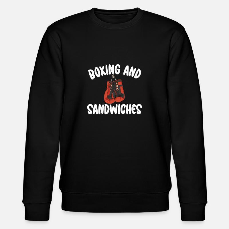 Sandwich Lover Gift - Stanley/Stella CHANGER Unisex Organic Sweatshirt - black