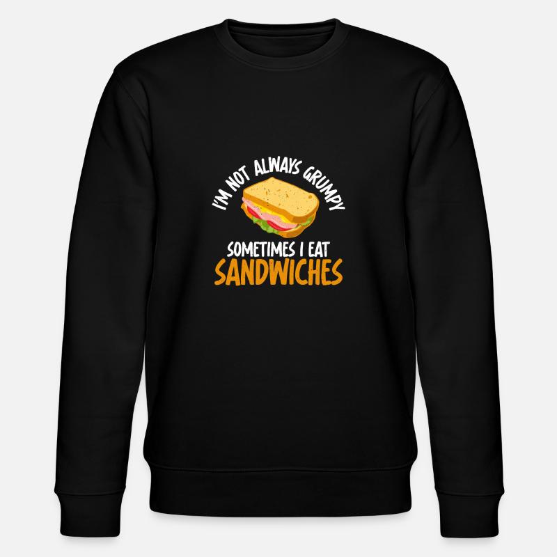Sandwich Lover Geschenk - Stanley/Stella Unisex Bio-Sweatshirt CHANGER  - Schwarz