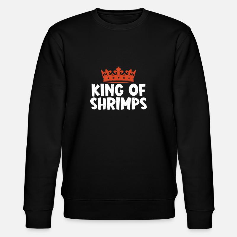 Shrimp Lover Gift - Stanley/Stella CHANGER Unisex Organic Sweatshirt - black