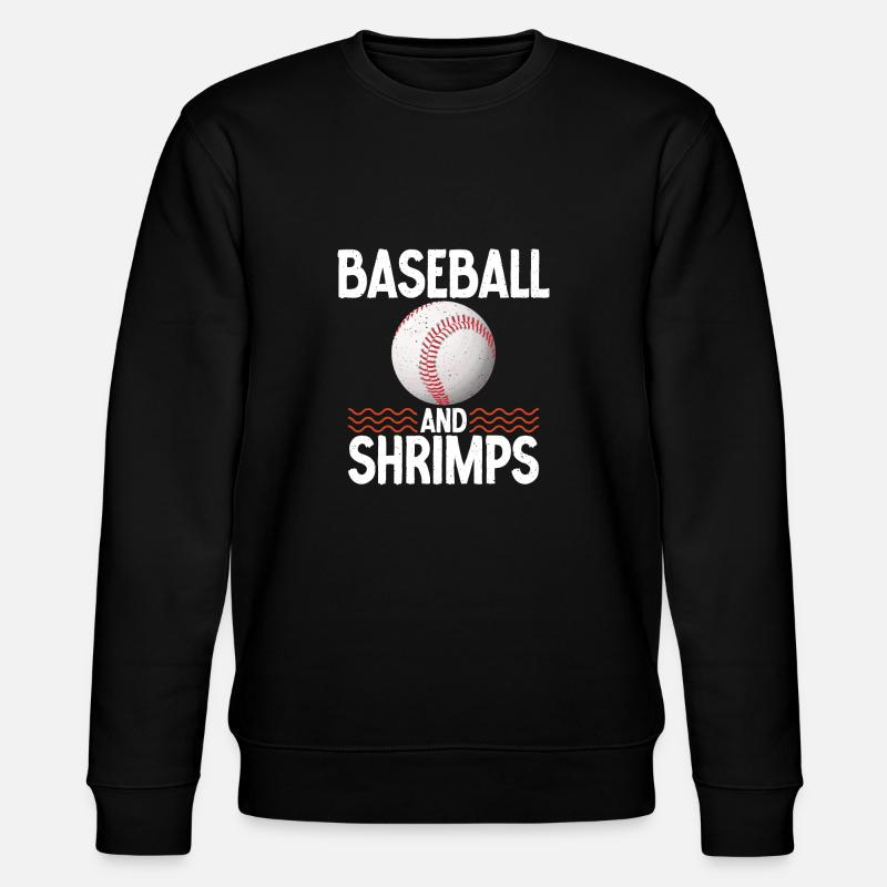 Shrimp Lover Gift - Stanley/Stella CHANGER Unisex Organic Sweatshirt - black