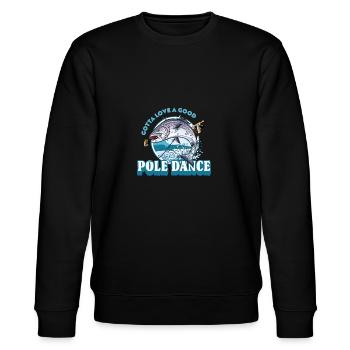 Gotta Love A Good Pole Dance, Angelliebhaber - Stanley/Stella Unisex Bio-Sweatshirt CHANGER  - Schwarz - Vorne - Nik (191cm) & Marisol (170cm)