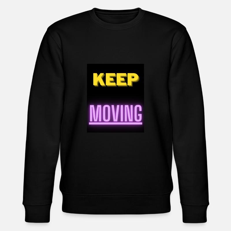 keep moving - Stanley/Stella Unisex Bio-Sweatshirt CHANGER - Schwarz