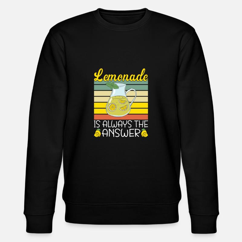 Lemonade Gift Ideas - Stanley/Stella CHANGER Unisex Organic Sweatshirt - black