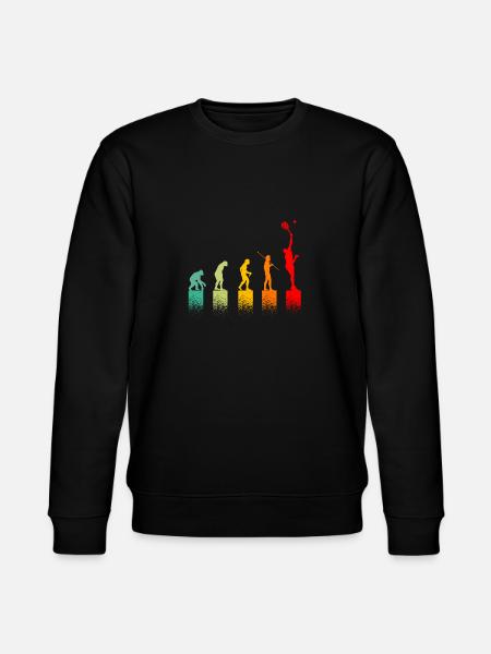 Evolution Tennisman idee passionate gift of tenni - Stanley/Stella CHANGER Unisex Organic Sweatshirt - black