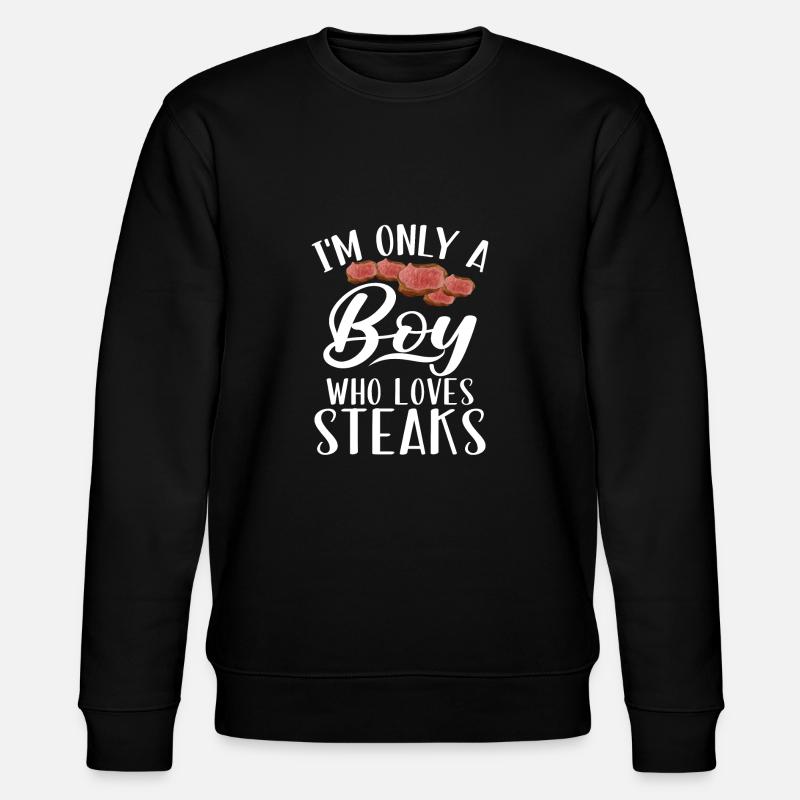 Steak Lover Steak Gift - Stanley/Stella CHANGER Unisex Organic Sweatshirt - black