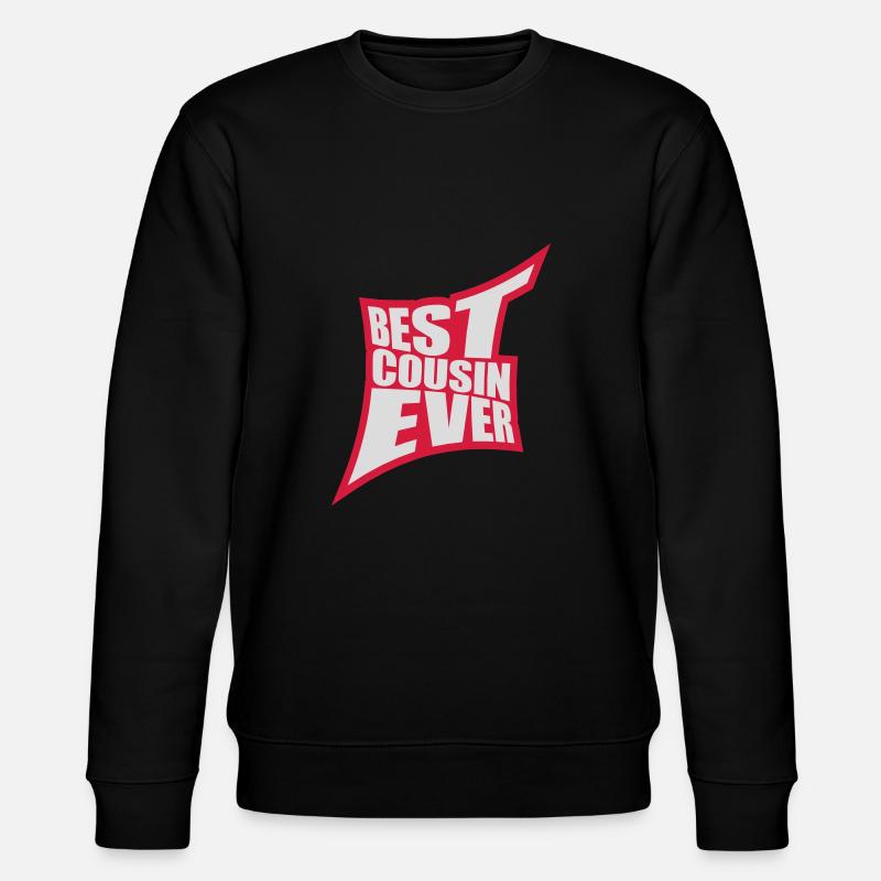 best cousin ever Zitat - Stanley/Stella Unisex Bio-Sweatshirt CHANGER  - Schwarz