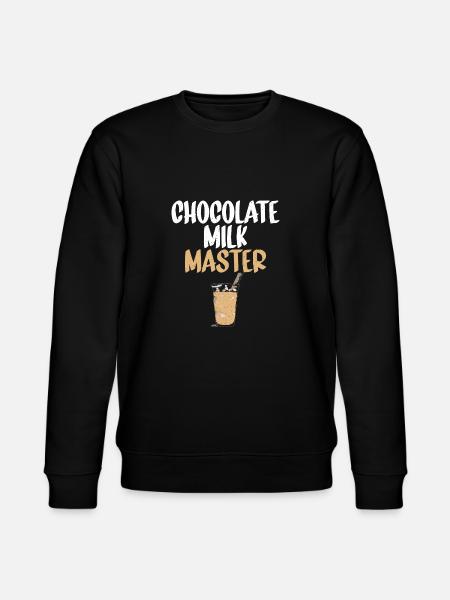 Chocolate Milk Lover Gifts - Stanley/Stella CHANGER Unisex Organic Sweatshirt - black