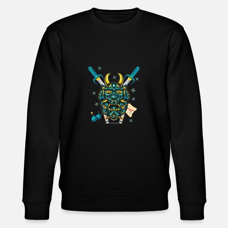 Samurai Monster - Stanley/Stella CHANGER Unisex Organic Sweatshirt - black