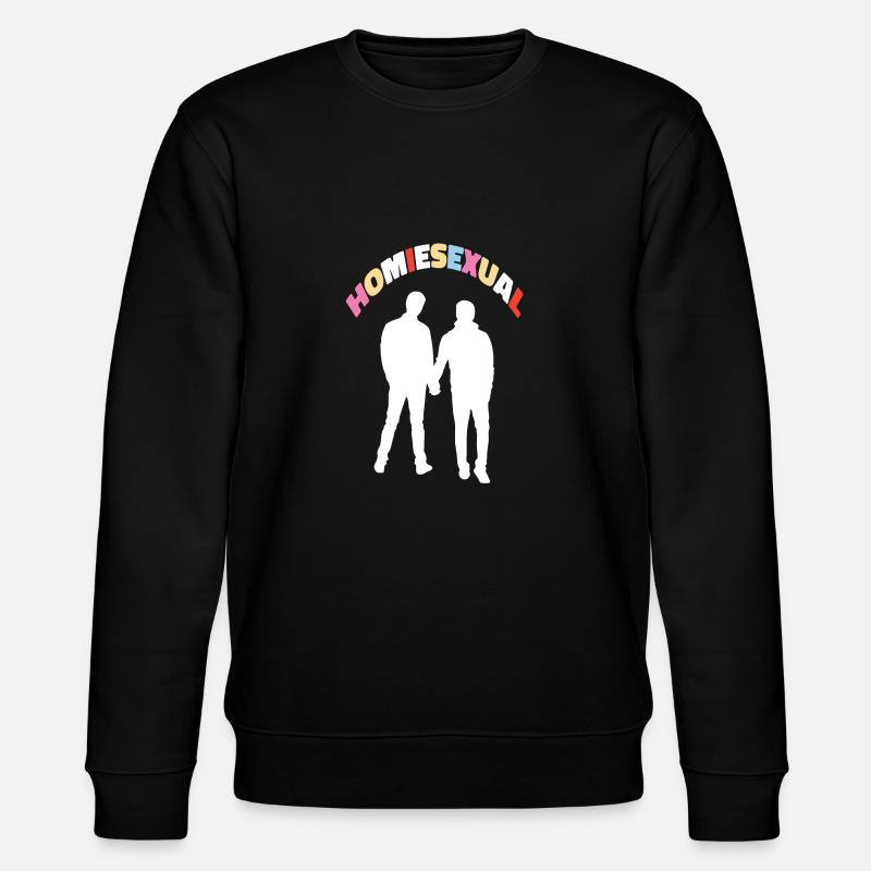 Homiesexuelle Kunst - Stanley/Stella Unisex Bio-Sweatshirt CHANGER  - Schwarz