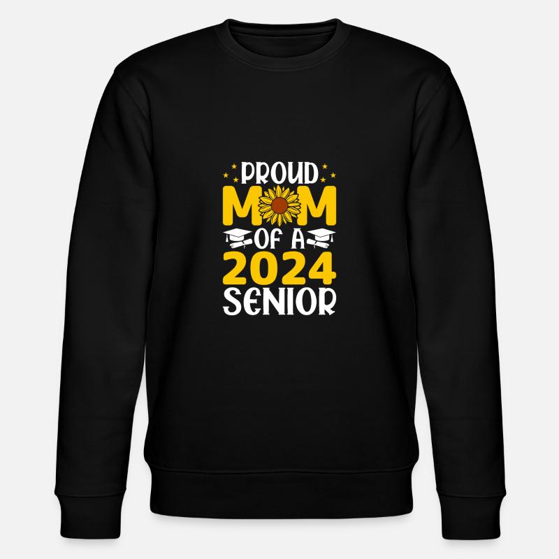 Lustige Stolze Mutter Eines Abschlussgeschenks - Stanley/Stella Unisex Bio-Sweatshirt CHANGER - Schwarz