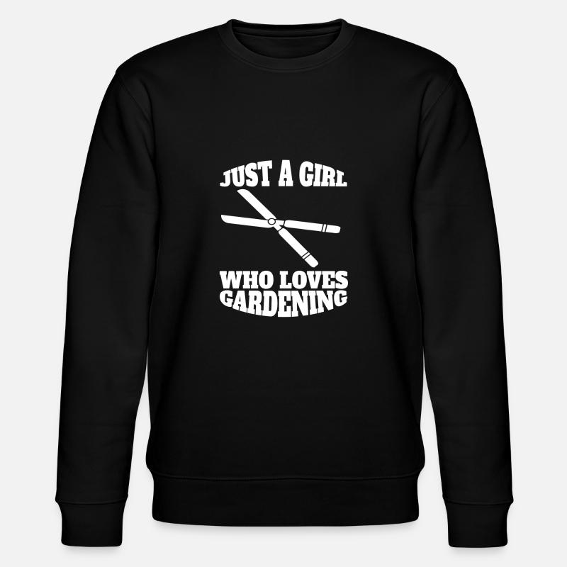 Gärtnerin Mädchen Obstgarten Hobbygärtner Garten - Stanley/Stella Unisex Bio-Sweatshirt CHANGER  - Schwarz