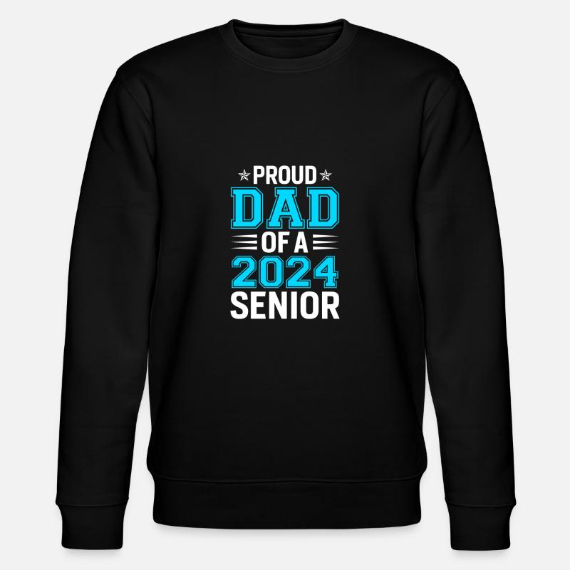 Lustige Stolzer Vater Eines Abschlussgeschenks - Stanley/Stella Unisex Bio-Sweatshirt CHANGER  - Schwarz