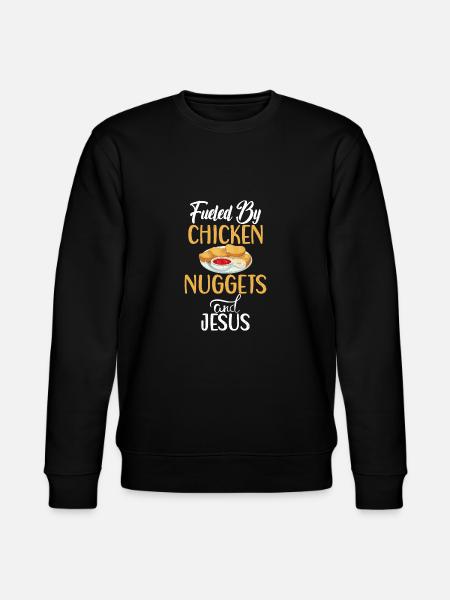 Chicken Nugget Geschenke - Stanley/Stella Unisex Bio-Sweatshirt CHANGER  - Schwarz