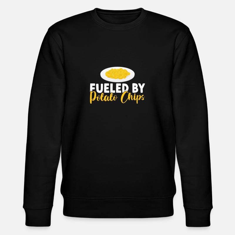 Kartoffelchips Geschenk - Stanley/Stella Unisex Bio-Sweatshirt CHANGER  - Schwarz
