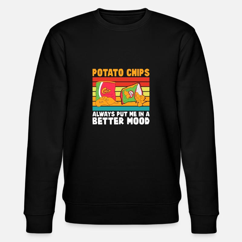 Cadeau de croustilles - Sweat bio CHANGER Stanley/Stella Unisexe - noir
