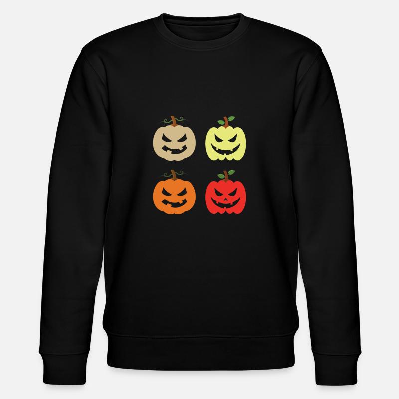 Cute Pumpkins - Stanley/Stella CHANGER Unisex Organic Sweatshirt - black