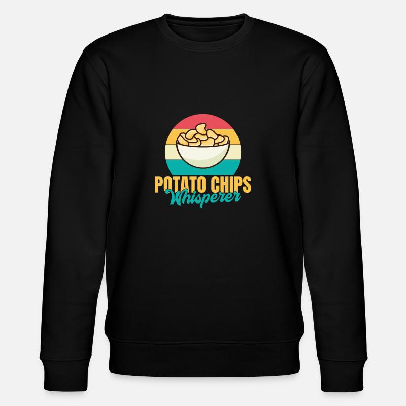 Kartoffelchips Geschenk - Stanley/Stella Unisex Bio-Sweatshirt CHANGER  - Schwarz